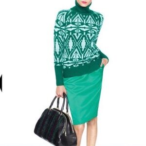 J.Crew Collection Emerald Pencil Skirt 4 NWT Dopamine Dressing Classic Preppy